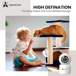 ApnaCam 2MP Indoor Smart WiFi Camera for Baby, Pet Monitor, 360 deg, Night Vision, 2-Way Audio, AI Detection, Cloud Storage &a; Easy Setup image 5