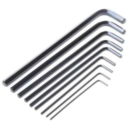 RS Pro 9 Pcs 1/4-7/32 inch L Shape Hex Key Set, 663358-picture-29