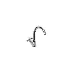Cera Diana Quarter Turn CQ922L Pillar Faucet With Swan Neck-picture-13