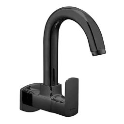 Aquieen Zura Brass Metallic Black Wall Mounted Sink Cock-image-24
