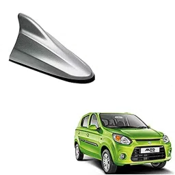 Auto Pearl ABS Silver Universal Replacement Shark Fin Car Roof Antenna For Maruti Suzuki Alto 800 2016-image-80