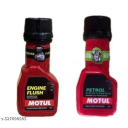 Motul 50ml Petrol System Clean Plus &a; 50ml Engine Flush Lubricant Set-17