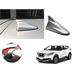 Auto Pearl ABS Silver Universal Replacement Shark Fin Car Roof Antenna For Nissan Kicks 2019-37