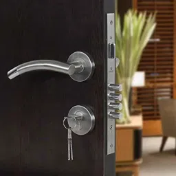 Voltizi Stainless Steel Matt Finish Bathroom Mortise Door Lock Set with 3 Keys, MG1106-image-63