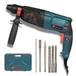 Leofast LFT-1209 26mm 1000W Blue Rotary Hammer Drill Machine with 5 Drill Bits-4