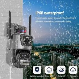 Cybernautt Y4B 4MP Dual HD Pan Tilt Smart Wi-Fi Camera with Motion Detect, Notification, Night Vision, Human/Vehicle Detect &a; Two Way Audio image 3