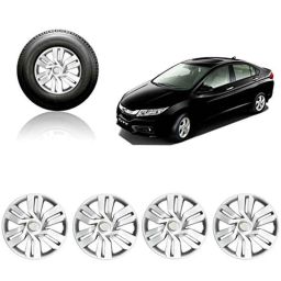 Auto Pearl 4 Pcs 15 inch Car Wheel Cover Set for Honda City i DTec V-36