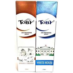 Toby 2 Pcs 270ml Jannat E Firdous &a; White House Long Lasting Fragrance Air Freshener Spray Set-25