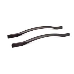 Aquieen 224mm Malleable Satin Black Wardrobe Cabinet Pull Handle, KL-701-224 (Pack of 2)-picture-44