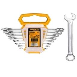Ingco 8 Pcs 6-19mm Combination Spanner Set, HKSPA1088-I-12