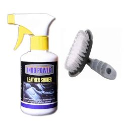 Indopower Ff967 250ml Leather Shiner Gun &a; All Tyre Cleaning Brush Combo, AHh970-image-38