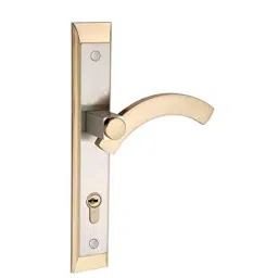 Bonus Half Moon Premier 85mm Brass Silver &a; Gold Both Side Key Mortice Lock Set-image-48