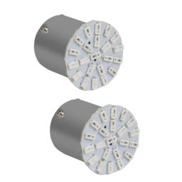 AllExtreme EX22T2B 2 Pcs T10 22 SMD COB Chip Front &a; Back Turn LED Indicator Light Set-39