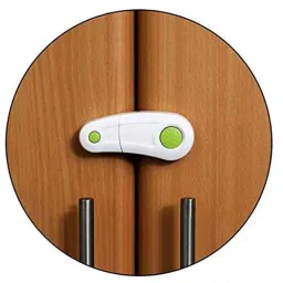 Safe-O-Kid 9.3cm Green Child Safety Cabinet Lock, SOK9LOC40P206 (Pack of 16)-image-91