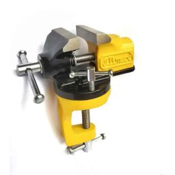 Climax 50mm Cast Iron Table Baby Vice with Revolving Clamp, CTCTBVRC50-11