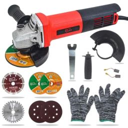 HPD 900W 13000rpm 4 inch Copper Angle Grinder with 6 Blades, FS-AG1-17