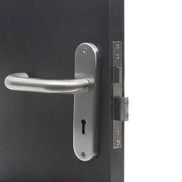 Homexpert MG-1103 8 inch Stainless Steel Silver Round KY Plate Mortise Door Lock Set-image-88