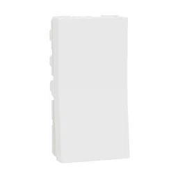 Schneider Electric Miluz Zeta 16A 1 Module Polycarbonate &a; Polyamide White Switch, MZSW161M1W_WH-33