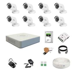 Hikvision 2MP 1TB HDD 8 Channel DVR Day &a; Night CCTV Camera Kit with 8 Pcs Bullet Camera-6