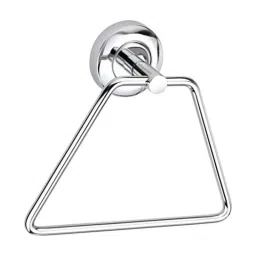 Aligarian Stainless Steel Chrome Finish Wall Mounted Triangle Round Base Solid Towel Ring-31