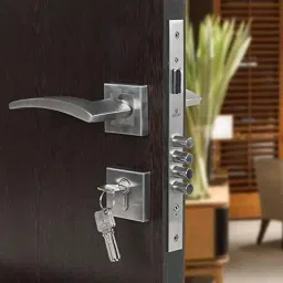 Voltizi Rose Stainless Steel Matt Finish Both Side Key Mortise Door Lock Handle Set with 3 Computer Keys, LB306-BSK-R-image-72