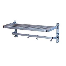 IRIS 60cm Stainless Steel Chrome Finish Towel Rack with Hooks-image-20