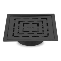 Ruhe Sapphire 6x6 inch Stainless Steel 304 Black PVD Coating Square Flat Cut Floor Drain, 16-0338-08-picture-7