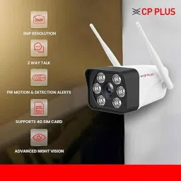 CP Plus CP-V32G 3MP 4G SIM Camera with 2 Way Audio &a; Coloured Night Vision image 3