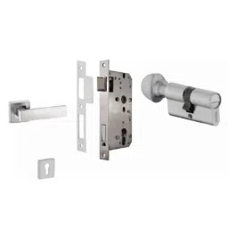 Dorset ML Series Primo 60mm Stainless Steel Silver Chrome Finish Door Handle Lock Set with Coin &a; Knob-picture-36