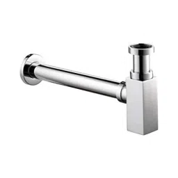 Aquieen 32mm Brass Chrome Bottle Trap with 300mm Pipe &a; Wall Flange-image-68