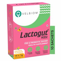 Velbiom Lactogut Kidz,  10 sachets/pack  Orange -image-3