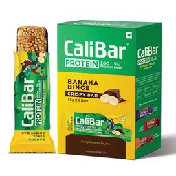 Calibar Protein Bar 20g Protein,  6 bar(s)  Banana Binge -28