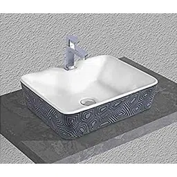 Uken Wash Basin, Table Top Ceramic Wash Basin, Table Top Ceramic Wash Basin For Bathroom, Table Top Wash Basin For Living Room (Opel-808)-picture-36