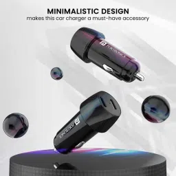 Portronics Car Power 14 Black 40W Car Charger with Dual Type-C PD Output, POR 1749 image 4