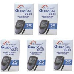 Dr. Morepen Gluco One Bg-03 125 Pcs Glucometer Strips Box-22