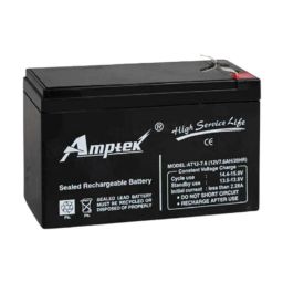 Amptek 12V 7.6Ah Black Sealed Rechargeable SMF Industrial Battery, AT12-7.6-picture-41