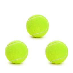 Forgesy 3 Pcs Yellow Rubber Light Weight Cricket Tennis Ball Set, GSS055-picture-20