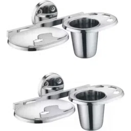 Prestige Stainless Steel 304 5 In 1 Soap Dish with Tumbler (Pack of 2)-image-60