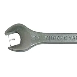 B K Jagan &a; Co 16x17mm Chrome Vanadium Steel Matt Finish Double Open End Spanner image 3