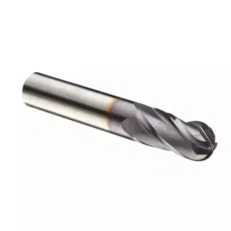 Dolphin 10mm 4 Flute Ball Solid Carbide End Mill, Overall Length: 75 mm-4