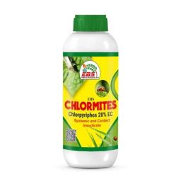 EBS Chlromites 1 Litre Chlorpyriphos 20% EC Insecticide for Controlling Termite, Aphids, Bollworms, Whitefly &a; Cut Worm (Pack of 2)-36