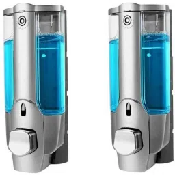 Prestige 350ml Plastic Heavy Duty Wall Mount Liquid Soap Dispenser, ZYB03 (Pack of 2)-image-54