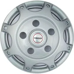 Prigan 4 Pcs 15 inch Polypropylene Silver Wheel Cover Set for 4X4 Thar, Bolero, Scorpio, Safari &a; Force,-picture-1
