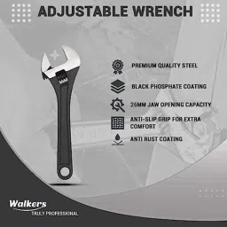 Walkers 750W Forward &a; Reverse Rotation Hammer Impact Drill Machine with 3 Bits &a; 8 inch Adjustable Wrench, WKCB332 image 4