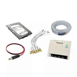 Prama 1MP 4 Pcs Bullet CCTV Camera with 4 Channel DVR, 1TB Hard Disk &a; 70 m Wire Kit image 5