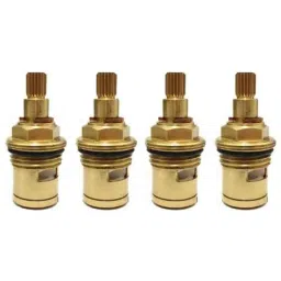 Drizzle Quarturn 4 Pcs Brass Yellow Ceramic Disk Fitting Cartridge Set for Taps, AQDISK4-picture-48