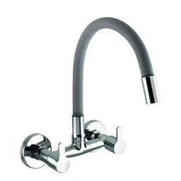 10X SMW-81098 Brass Grey Sink Mixer Flexible Spout-14