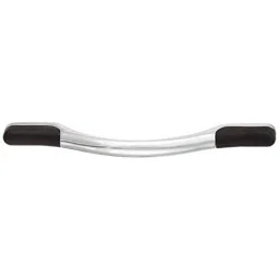 Aquieen 96mm Malleable Chrome Black Wardrobe Cabinet Pull Handle, KL-715-96-CP (Pack of 2)-picture-38