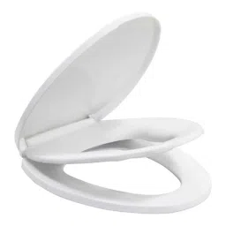 AquaSpa 45.3x36cm Polypropylene White 2 in 1 Family Toilet Seat Cover for Both Adults &a; Children, AS2002-image-55