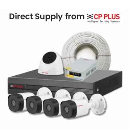 CP Plus 2.4MP 1 Dome, 4 Bullet, 8 Channel DVR Kit without Hard Disk, CP-UCK-TD41N-B1 image 2